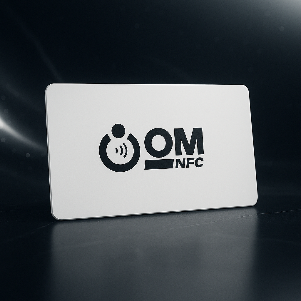 Matte Metal White Card