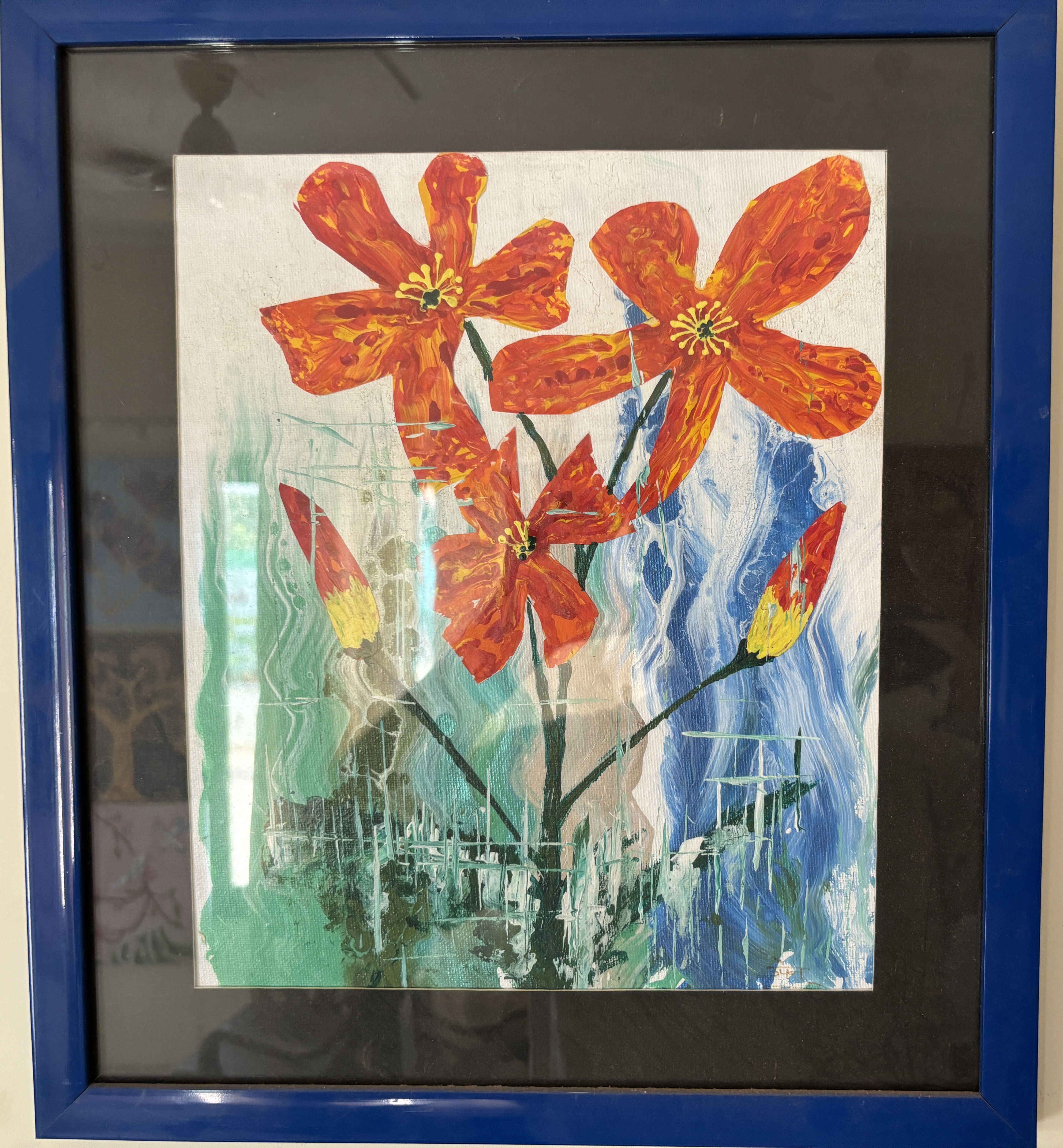 Orange Poppies in Abstract